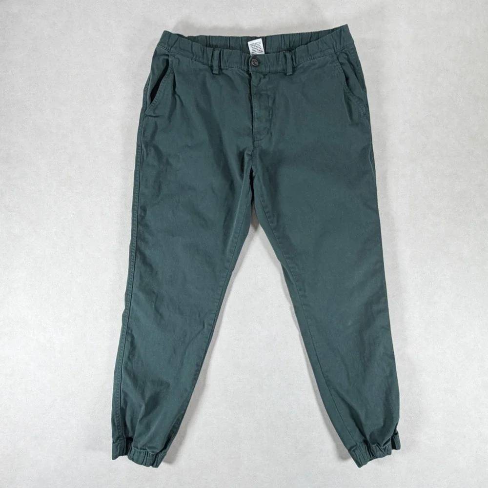 Bearbottom Clothing Mens XL Forest Green Cotton Spandex Jogger Pants